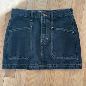 Madewell denim mini skirt